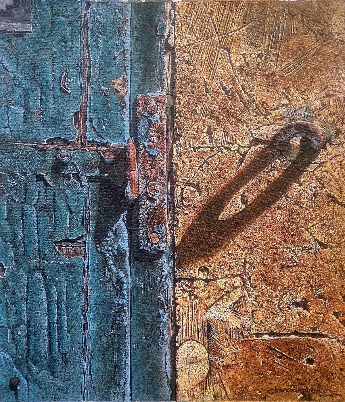 Title:- A journey of age Medium:- Watercolor on paper Size:- 39x33 cm