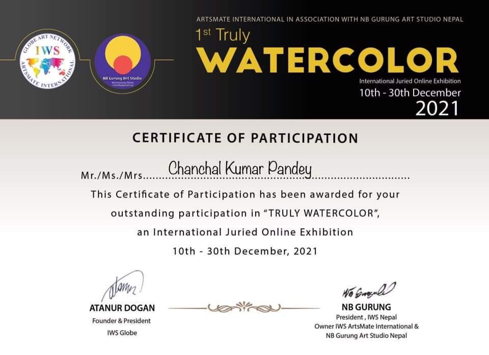 Truly Watercolor an International Juried Online Exhibition 2021